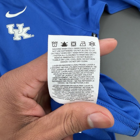 Kentucky Wildcats Womens M Blue NCAA Quarter Zip Pullover Running Dri-FIT Nike‎ - Picture 6 of 9